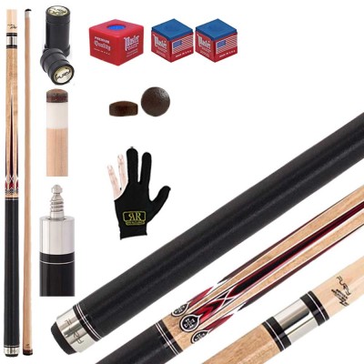 Stecca biliardo pool-(carambola 15 palle) Fury Pool Cues  AG A123 Brown Pro. Stecca smontabile 2pz. calcio e punta, cm.147. Punta in acero, cuoio diametro m.12,8, impugnatura in lino irlandese, con coprifilo, accessorio, ricambi e omaggio.