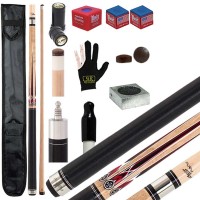 Stecca biliardo pool-(carambola 15 palle) Fury Pool Cues  AG A123 Brown Pro. Stecca smontabile 2pz. calcio e punta, cm.147. Punta in acero, cuoio diametro m.12,8, impugnatura in lino irlandese, con coprifilo, fodero Basic, ricambi e omaggio.