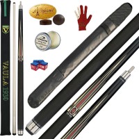 Stecca biliardo internazionale  5 birilli e 9 birilli Goriziana Vaula Laser 1 basic, omologata FIBIS. Smont.le 2 pz. calcio e puntale in acero, cuoio diam. m.12,2, fodero omaggio