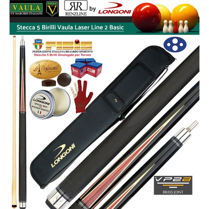 Stecca biliardo internazionale 5 birilli, Longoni Vaula Laser 2 basic. Smont.le 2 pz. con puntale in acero, cuoio diam. m.12,2, con fodero porta stecca Longoni G.Lux 2+2, accessori, ricambi e omaggio. Stecca biliardo internazionale 5 birilli, Longoni Vaula Laser 2 basic. Smont.le 2 pz. con puntale in acero, cuoio diam. m.12,2, con fodero porta stecca Longoni G.Lux 2+2, accessori, ricambi e omaggio.