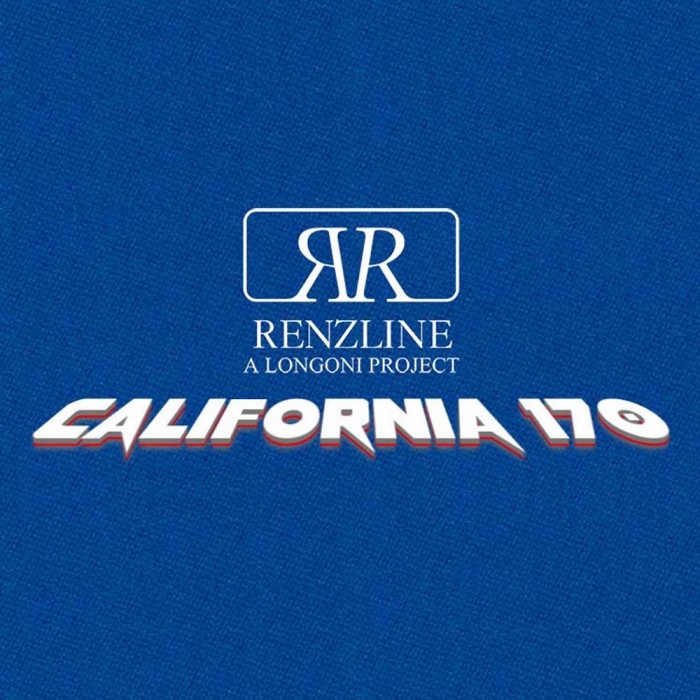 Panno biliardo Pool Renzline California blu cm.280x170 copertura piano e sponde tavolo, 8 piedi, con buche. Misure biliardo: campo da gioco cm.224x112, ardesia cm.241x130.