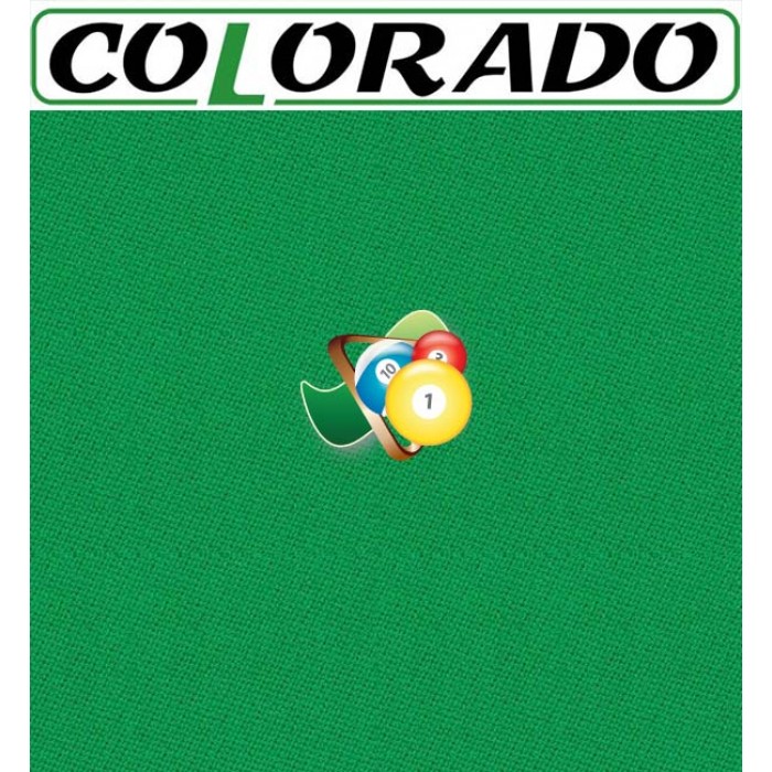  Colorado panno per tavolo biliardo 43% lana e 57% poliestere. Taglio panno cm.265x168 per biliardo Pool 7,5 piedi, campo da gioco cm. 210x105.
