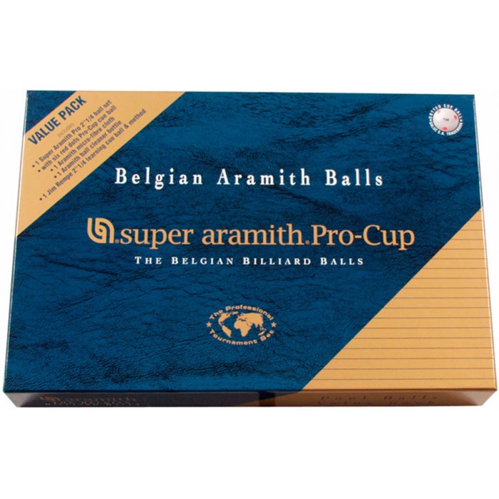 Set di palle da biliardo Aramith 57,2 mm Value pack