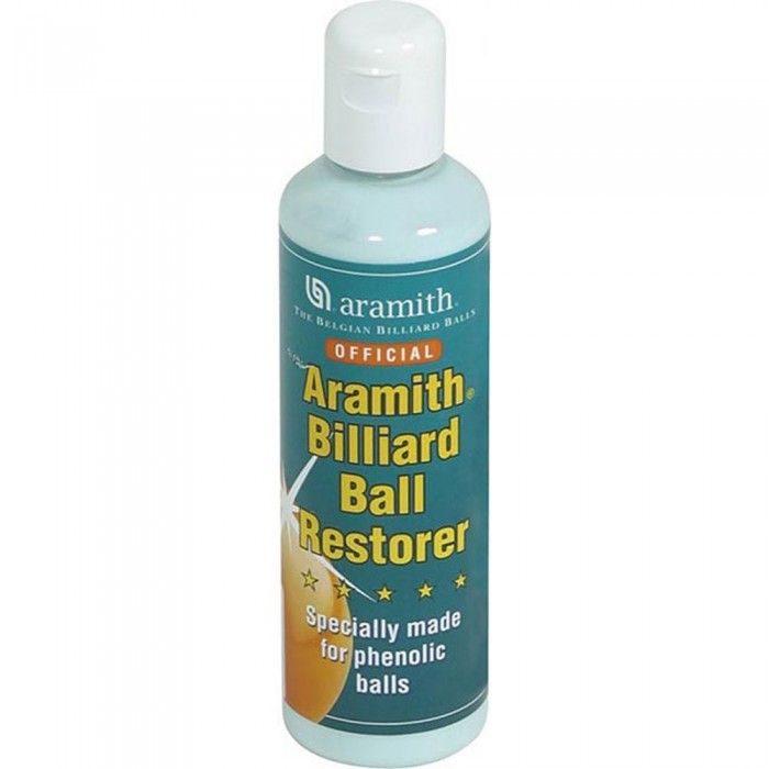 Aramith Billiard Ball Restore detergente liquido per bilie fenoliche per biliardo. Flacone da 250ml.