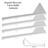 Calcio Balilla angolari professionali per calcetto da esterno, con piano in legno o MDF (non vetro). Completo 4 pezzi lunghezza cm. 58,00