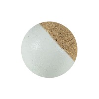 Calcio Balilla set di 10 palline silenziose in sughero naturale bianco, diametro mm.34, peso gr. 13.