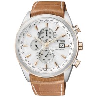 Citizen H800 Leonardo AT8017-08A Cronografo GMT Radio Controllato Eco Drive Riserva di Carica