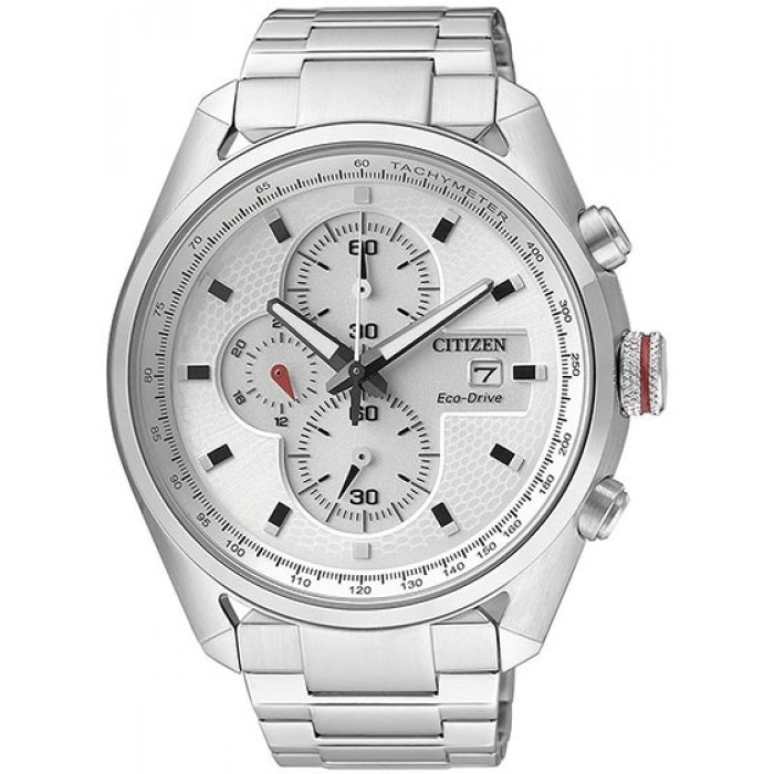 Citizen Eco Drive Street CA0360-58A. Cronografo a 1/5 di secondo visualizzazione 24 ore movimento Eco-Drive