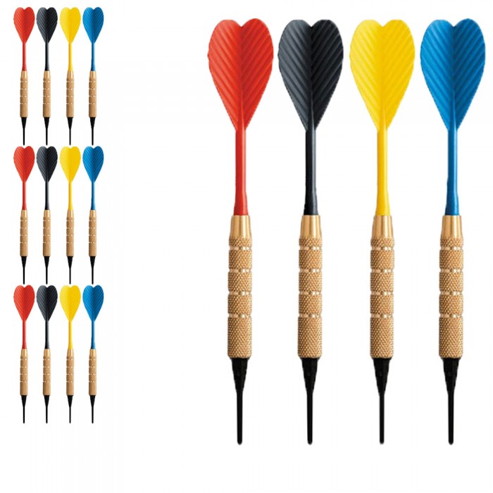 Dardi set di 12 Freccette Soft Tip, punta in plastica, tipo  HT 1-4 BSF 16gr.