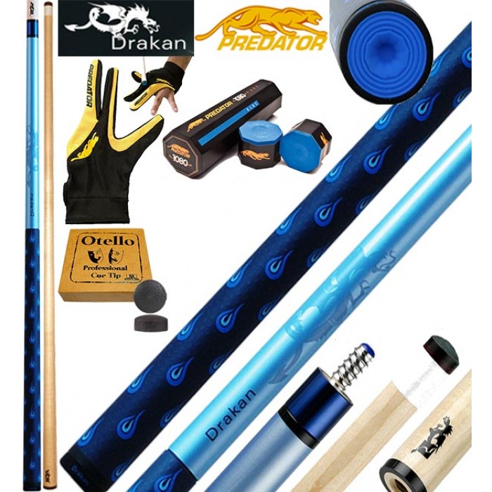 Drakan by Predator Water stecca pro biliardo pool carambola 2pz, cm.147, cuoio mm.11,8. Allestita con accessori guanto e gesso Predator, ricambi e omaggi. Speciale Prezzo! Drakan by Predator Water stecca pro biliardo pool carambola 2pz, cm.147, cuoio mm.11,8. Allestita con accessori guanto e gesso Predator, ricambi e omaggi. Speciale Prezzo!