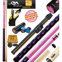 Drakan by Predator, DM Fire Pink stecca biliardo pool 2pz, cm.147, cuoio  mm.11,8. Allestita con fodero Predator Sport C3SP 1x1, accessori Predator, ricambi e omaggio.