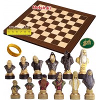 Scacchi artistici tematici Italfama, figure della saga Il Signore degli Anelli. Re cm.11, abbinati ad una prestigiosa scacchiera in legno intarsiato Cassia Siamese e Acero cm. 45x45 casella m. 45x45. Prezzo speciale. Scacchi artistici tematici Italfama, figure della saga Il Signore degli Anelli. Re cm.11, abbinati ad una prestigiosa scacchiera in legno intarsiato Cassia Siamese e Acero cm. 45x45 casella m. 45x45. Prezzo speciale.
