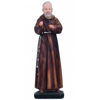 Statua Padre Pio in resina pitturata e rifinita a mano in ogni minimo dettaglio,  altezza cm.60. Elegante prodotto Italfama Firenze.