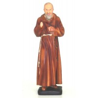 Statua Padre Pio in resina pitturata e rifinita a mano in ogni minimo dettaglio,  altezza cm.19. Elegante prodotto Italfama Firenze.