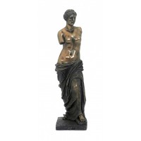 Statua della Venere di Milo, in resina bronzata rifinita a mano cm.28. Italfama Firenze. 