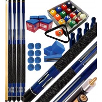 Buffalo Tycoon Blu kit 4 stecche biliardo pool cm.145, punta  mm.12, smont.li 2 pz. Bilie 57,2 pool, accessori, ricambi e omaggio, vedi dettagli.