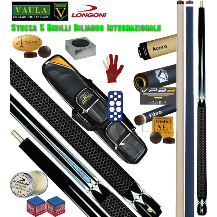 Stecca 5 birilli e 9 birilli-Goriziana biliardo internazionale Longoni Vaula Suprema Pro, 2 punte, acero e fibra di carbonio. Omologata coni fibis, con fodero Simon 4+8, accessori ricambi e omaggi Stecca 5 birilli e 9 birilli-Goriziana biliardo internazionale Longoni Vaula Suprema Pro, 2 punte, acero e fibra di carbonio. Omologata coni fibis, con fodero Simon 4+8, accessori ricambi e omaggi