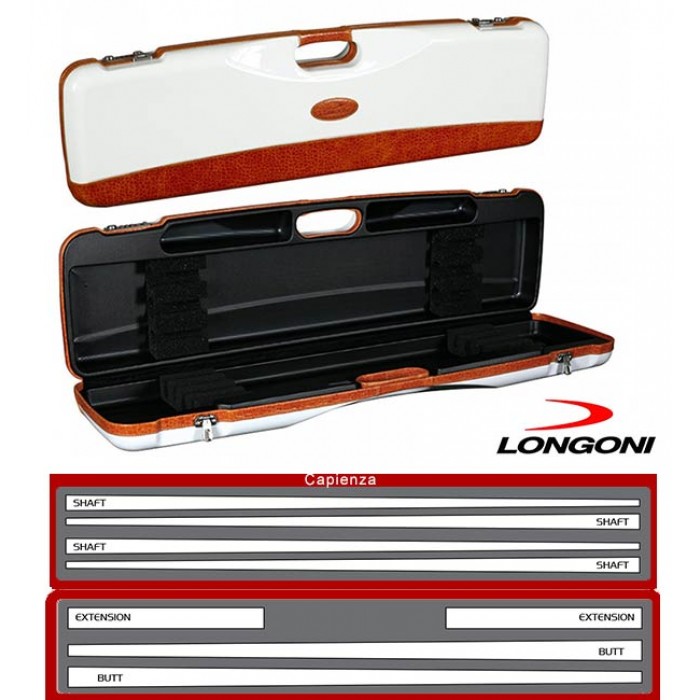 Longoni Esclusive Line valigetta Montecarlo .Valigetta in abs con eleganti inserti in pelle logata Longoni.