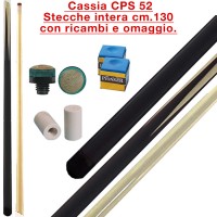 CPS Cassia 52  stecca intera cm.130  biliardo tutte le discipline con ricambi e omaggio.