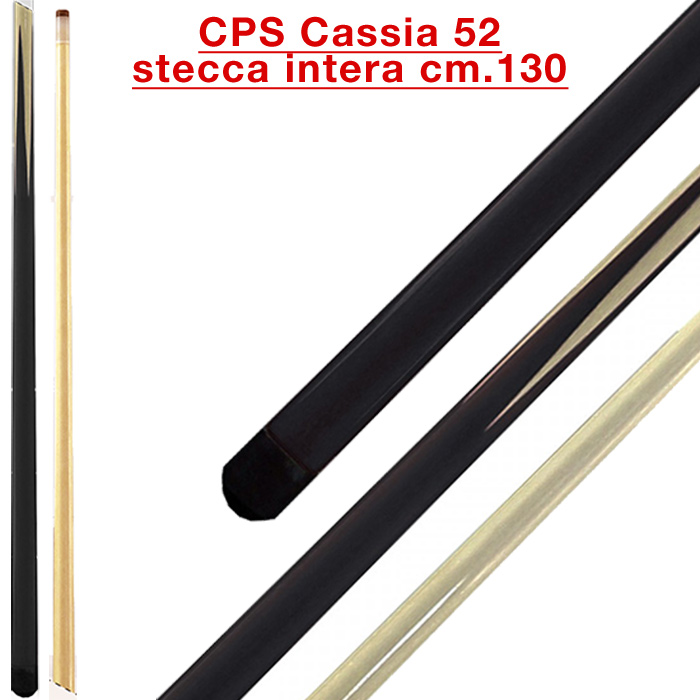 CPS Cassia 52 stecca biliardo intera cm.130, cuoio a vite, biliardo tutte le discipline.