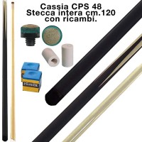 CPS Cassia 48 stecca intera cm.120 biliardo tutte le discipline con ricambi e omaggio.