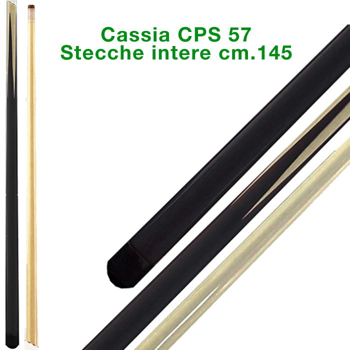 CPS Cassia 57 stecca biliardo intera cm.145, cuoio a vite, biliardo tutte le discipline.